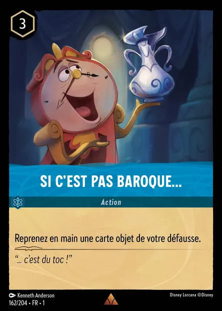 Si c'est pas baroque…, carte Disney Lorcana CH1-162 — extension Premier Chapitre