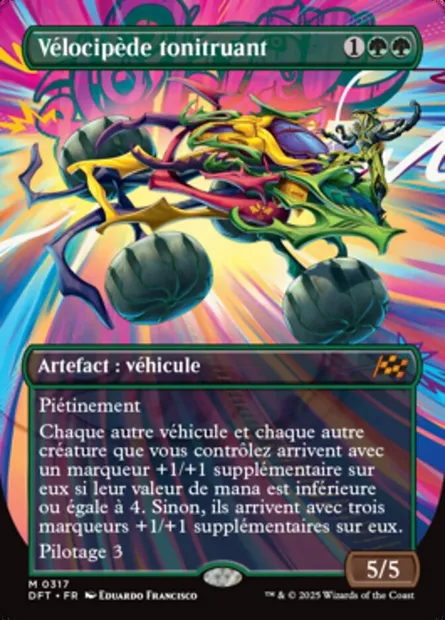 Vélocipède tonitruant, carte Magic DFT 317 — extension Aetherdrift