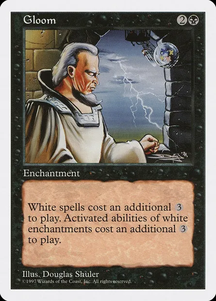 Gloom, Magic card 5ED 165 — Fifth Edition set