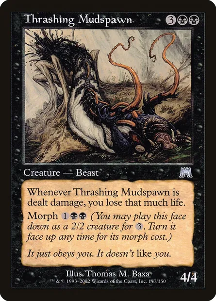 Thrashing Mudspawn, Magic card ONS 177 — Onslaught set