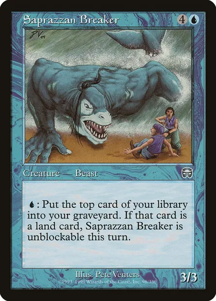 Saprazzan Breaker, Magic card MMQ 98 — Mercadian Masques set