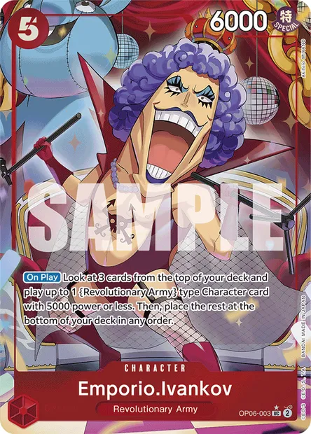 Emporio.Ivankov, One Piece card OP06-003 — WINGS OF THE CAPTAIN set