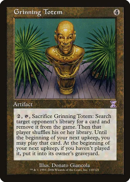 Grinning Totem, Magic card TSB 110 — Time Spiral Timeshifted set