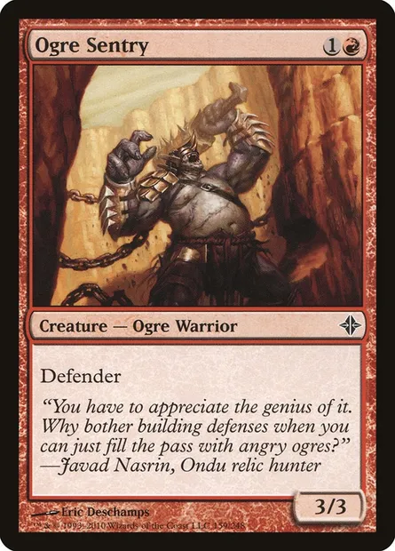 Ogre Sentry, Magic card ROE 159 — Rise of the Eldrazi set