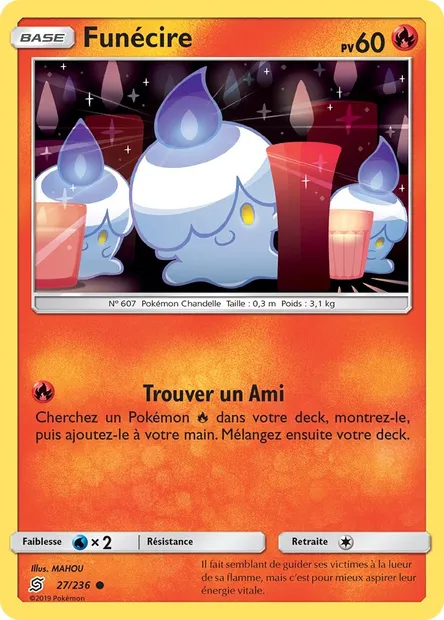 Funécire, carte Pokémon UNM 27 — extension Harmonie des Esprits