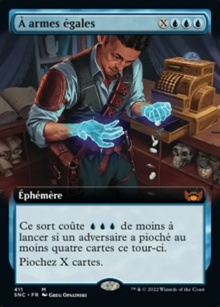 À armes égales, carte Magic SNC 411 — extension Les rues de la Nouvelle-Capenna