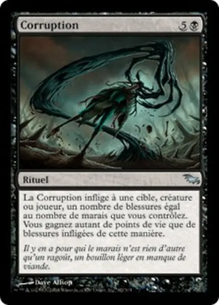 Corruption, carte Magic SHM 62 — extension Sombrelande