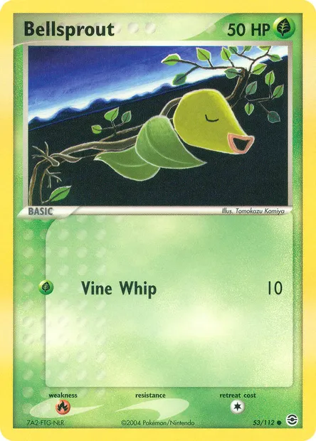 Bellsprout, Pokémon card RG 53 — FireRed & LeafGreen set