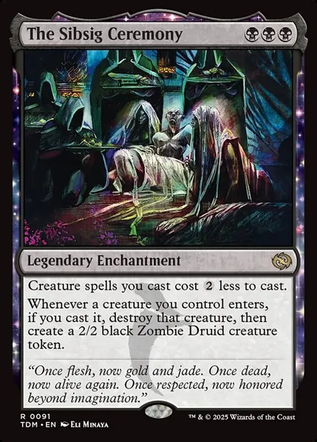 The Sibsig Ceremony, Magic card TDM 91 — Tarkir: Dragonstorm set