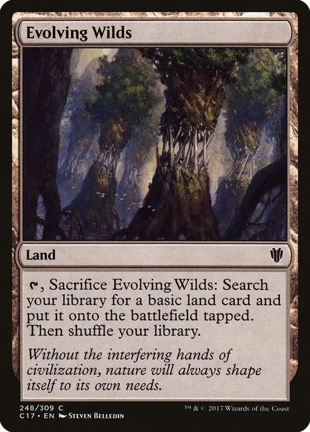 Evolving Wilds, Magic card C17 248 — Commander 2017 set
