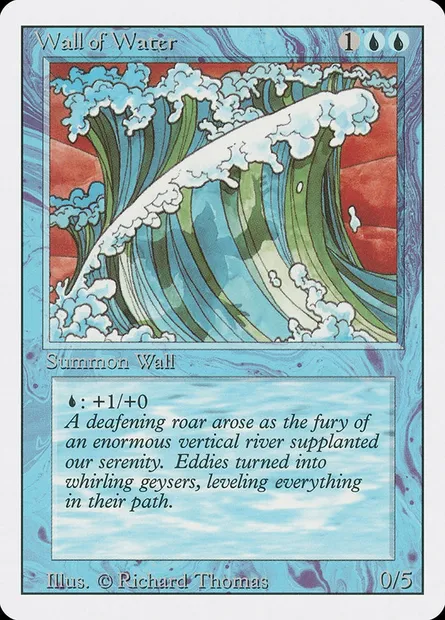 Wall of Water, Magic card 3ED 91 — Revised Edition set