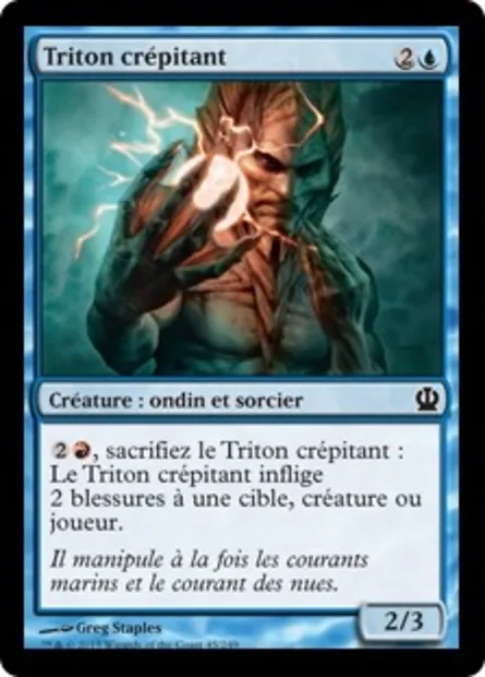 Triton crépitant, carte Magic THS 45 — extension Theros