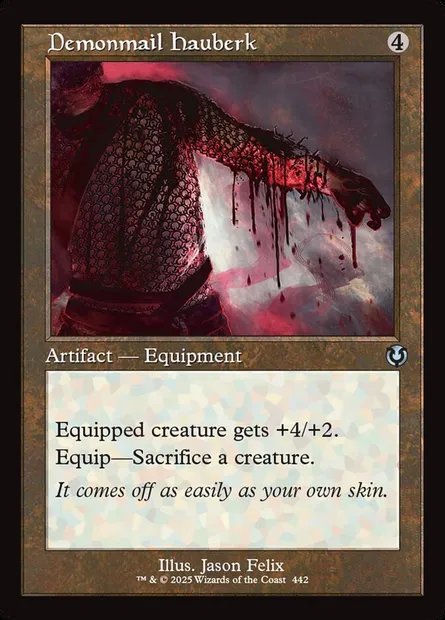 Demonmail Hauberk, Magic card INR 442 — Innistrad Remastered set