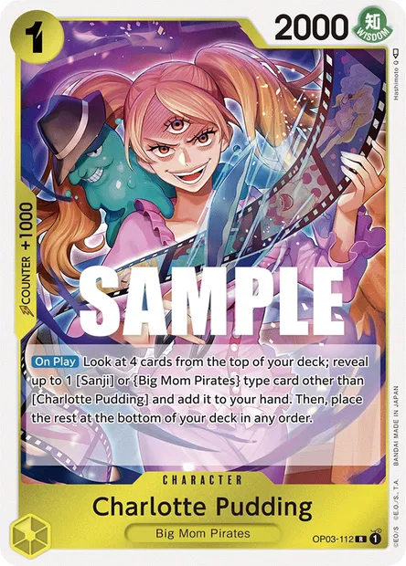 Charlotte Pudding, carte One Piece OP03-112 — extension PILLARS OF STRENGTH