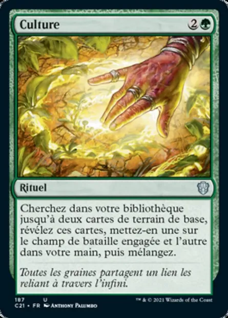 Culture, carte Magic C21 187 — extension Commander 2021