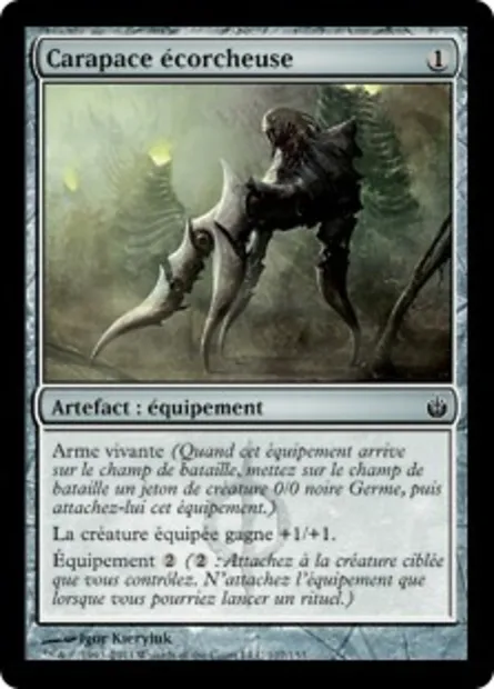 Carapace écorcheuse, carte Magic MBS 107 — extension Mirrodin assiégé