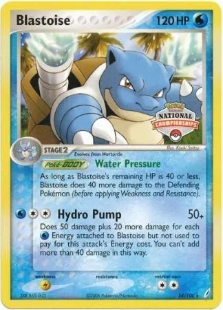 Blastoise, Pokémon card LGP 014 — League Promos set