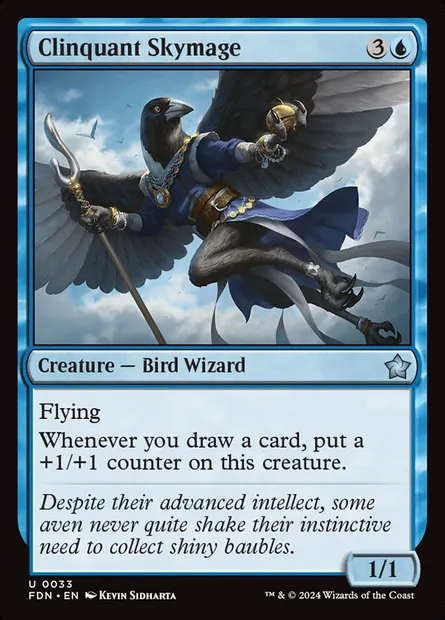 Clinquant Skymage, Magic card FDN 33 — Foundations set