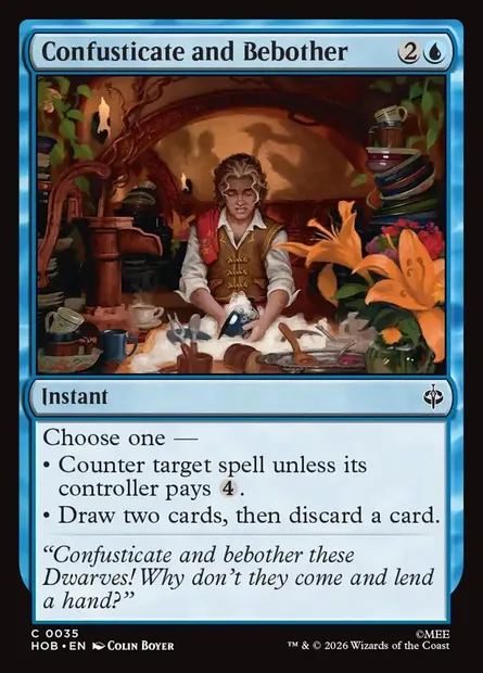 Confusticate and Bebother, Magic card HOB 35 — The Hobbit set