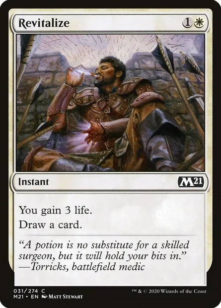 Revitalize, Magic card M21 31 — Core Set 2021 set