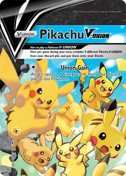 Pikachu V-UNION, Pokémon card SWSH 139 — SWSH Black Star Promos set