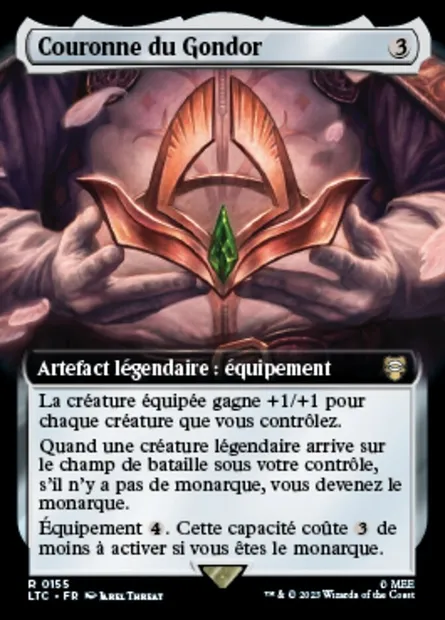 Couronne du Gondor, carte Magic LTC 155 — extension Tales of Middle-earth Commander