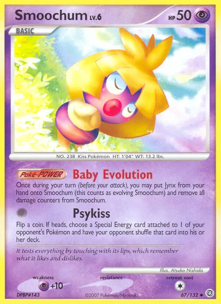 Smoochum, Pokémon card SW 67 — Secret Wonders set