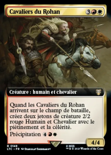 Cavaliers du Rohan, carte Magic LTC 148 — extension Tales of Middle-earth Commander