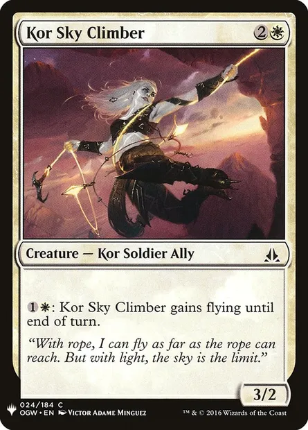 Kor Sky Climber, Magic card PLST OGW-24 — The List set