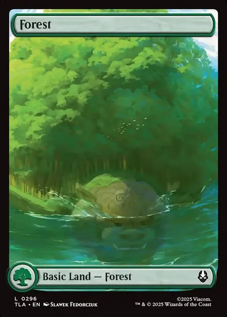 Forêt, carte Magic TLA 296 — extension Avatar: The Last Airbender