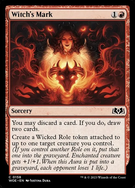 Witch's Mark, Magic card WOE 158 — Wilds of Eldraine set