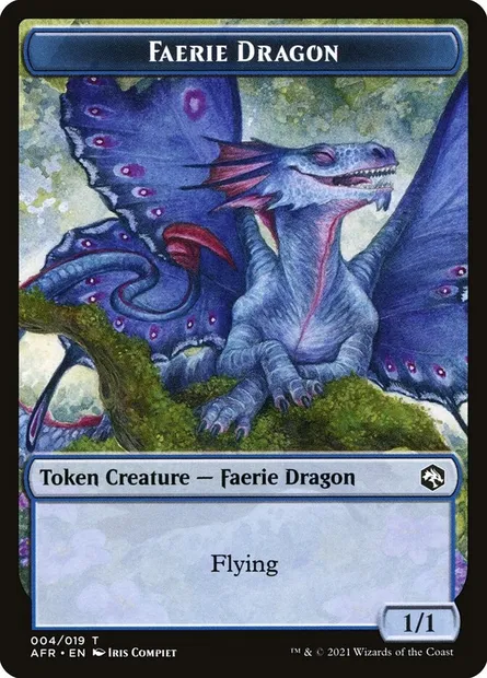 Faerie Dragon, Magic card TAFR 4 — Adventures in the Forgotten Realms Tokens set