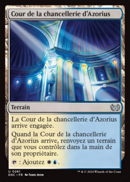 Cour de la chancellerie d'Azorius, carte Magic DSC 261 — extension Duskmourn: House of Horror Commander