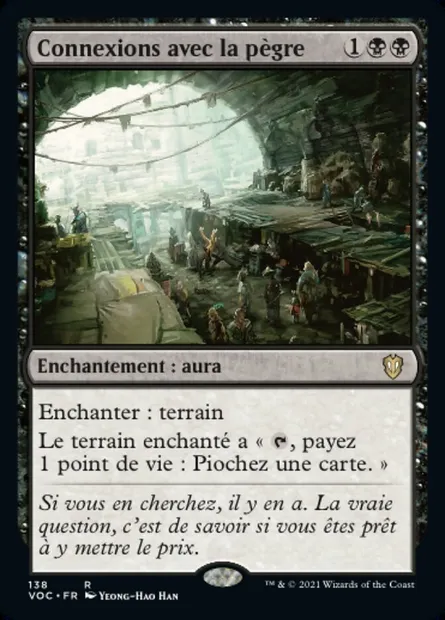 Connexions avec la pègre, carte Magic VOC 138 — extension Crimson Vow Commander