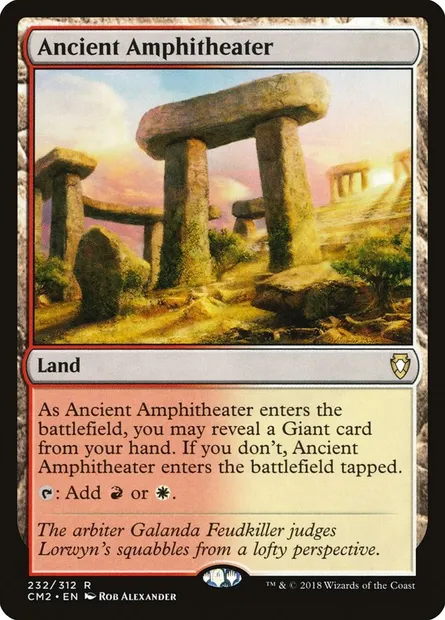 Ancient Amphitheater, Magic card CM2 232 — Commander Anthology Volume II set