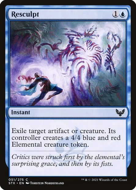 Resculpt, Magic card STX 51 — Strixhaven: School of Mages set