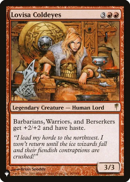 Lovisa Coldeyes, Magic card PLST CSP-90 — The List set