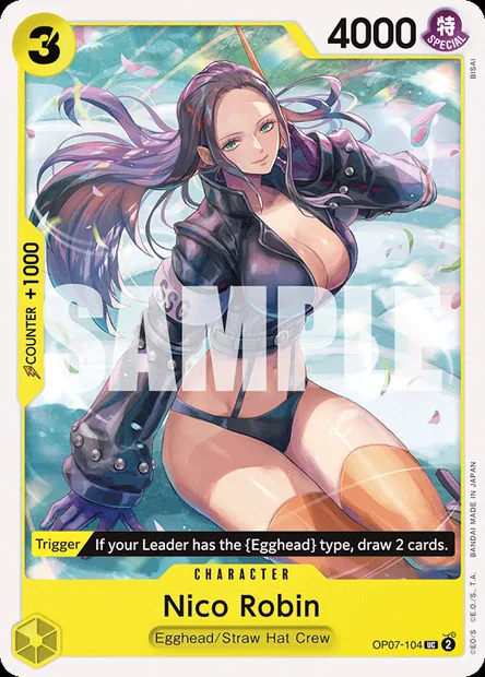 Nico Robin, carte One Piece OP07-104 — extension 500 YEARS IN THE FUTURE