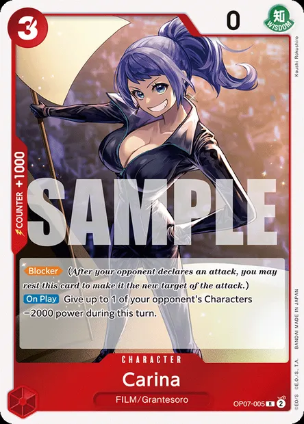 Carina, carte One Piece OP07-005 — extension 500 YEARS IN THE FUTURE