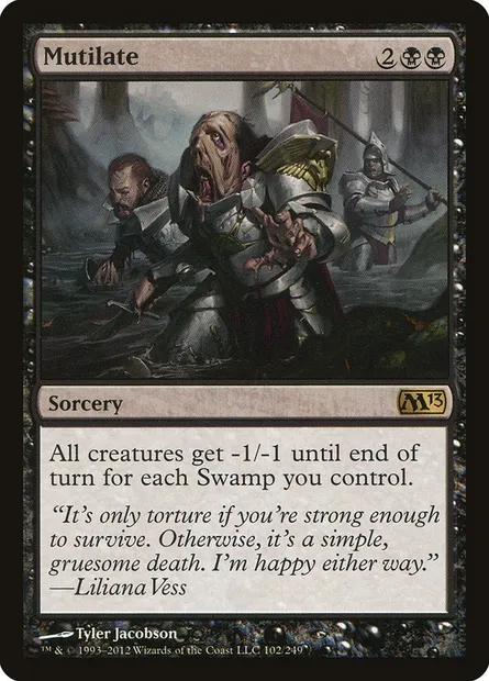 Mutilate, Magic card M13 102 — Magic 2013 set