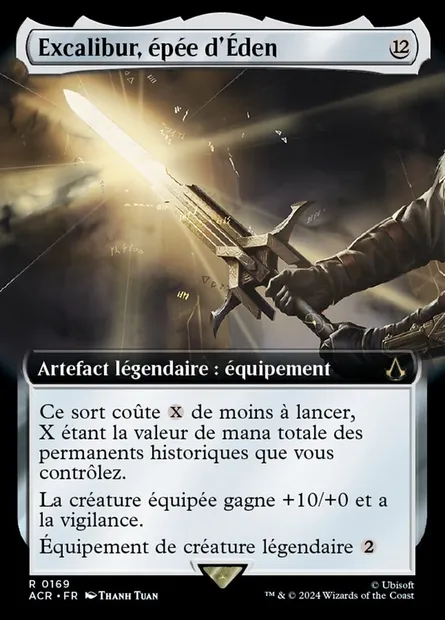 Excalibur, épée d'Éden, carte Magic ACR 169 — extension Assassin's Creed