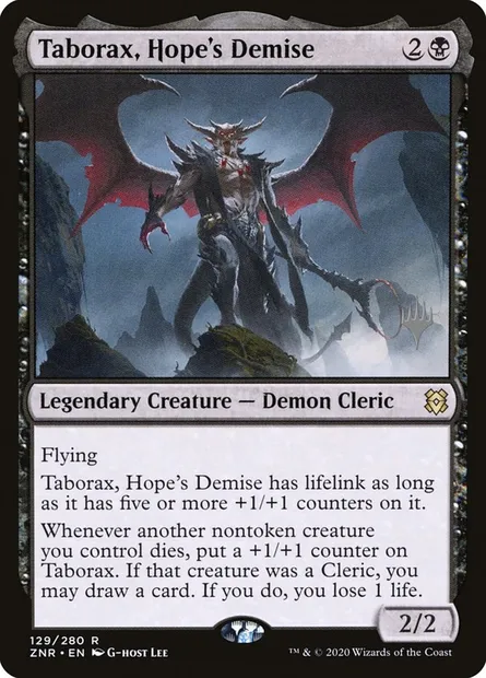 Taborax, tueur de l'espoir, carte Magic PZNR 129p — extension Zendikar Rising Promos