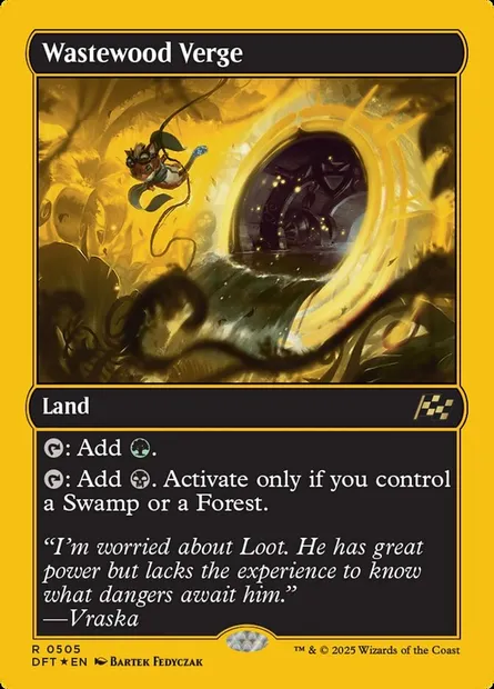 Wastewood Verge, Magic card DFT 505 — Aetherdrift set