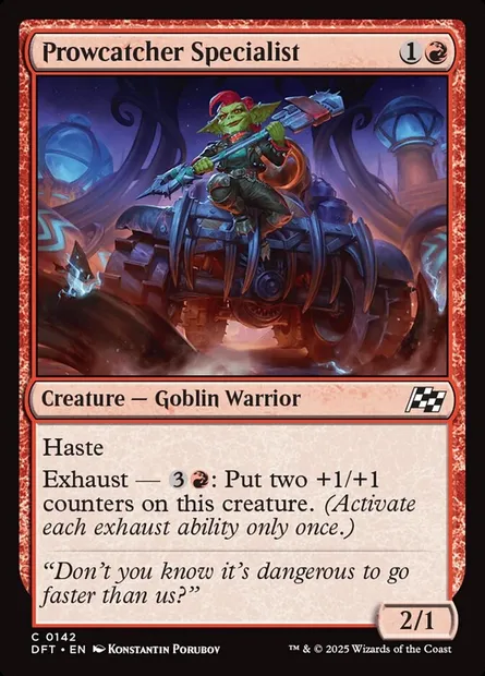 Prowcatcher Specialist, Magic card DFT 142 — Aetherdrift set