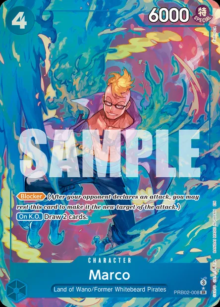 Marco, One Piece card PRB02-008 — ONE PIECE CARD THE BEST vol.2 set