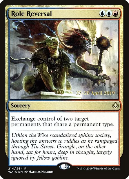 Role Reversal, Magic card PWAR 214s — War of the Spark Promos set