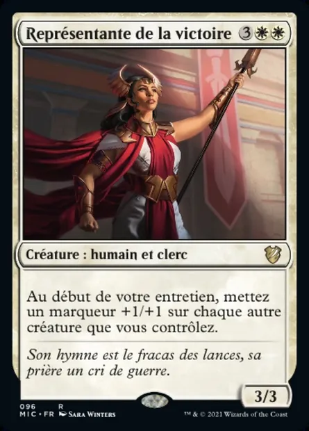 Représentante de la victoire, carte Magic MIC 96 — extension Midnight Hunt Commander
