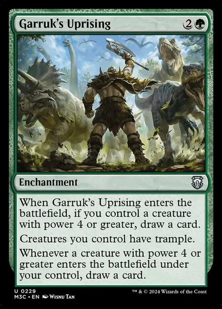 Garruk's Uprising, Magic card M3C 229 — Modern Horizons 3 Commander set