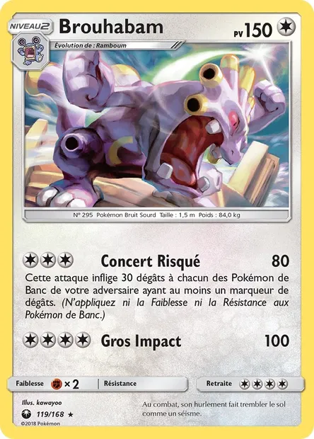 Brouhabam, carte Pokémon CES 119 — extension Tempête Céleste
