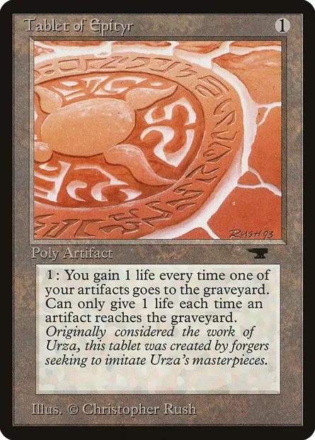 Tablet of Epityr, carte Magic ATQ 67 — extension Antiquities